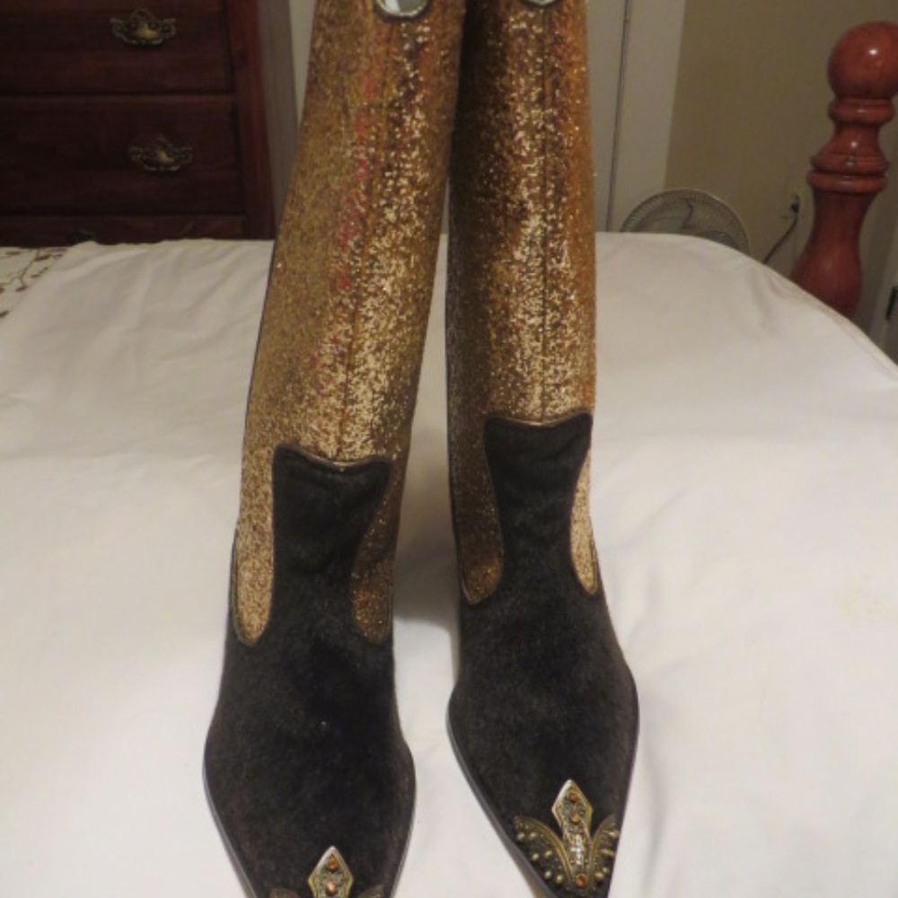 Colin Stuart Boots w/Bling, NWOT, Sz. 7B